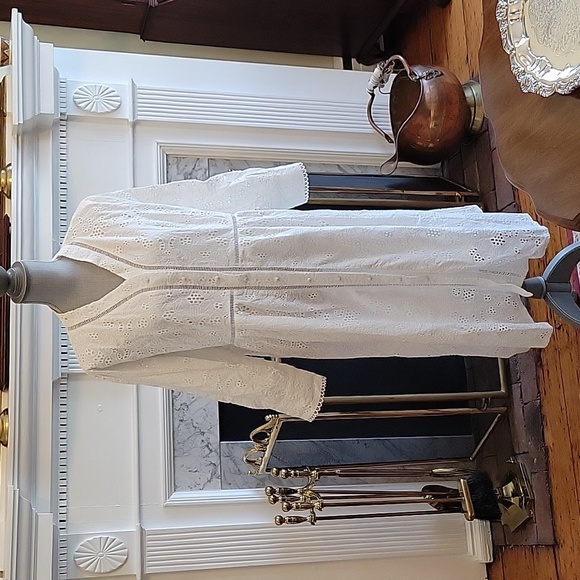 Chicwish Embroidered Eyelet Midi Dress - Picture 6 of 14